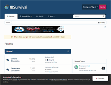 Tablet Screenshot of ibsurvival.com